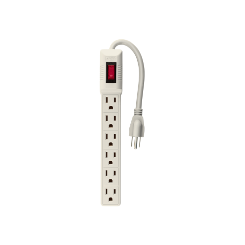 Imagen de MULTICONTACTO 6 ENTRADAS ECONOMICO CON INTERRUPTOR 16 AWG