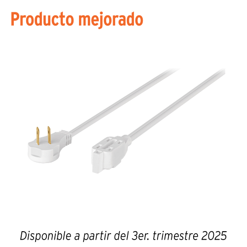 Imagen de EXTENSION ELECTRICA DOMESTICA 2 MT BLANCA