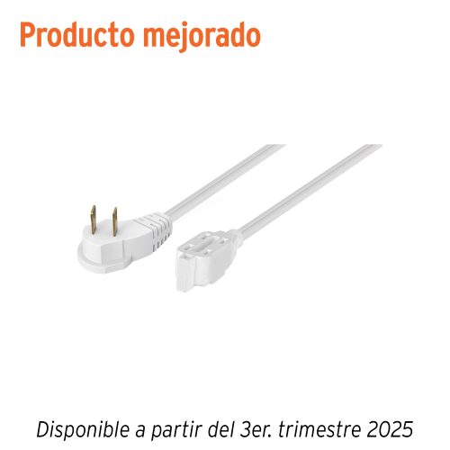 Imagen de EXTENSION ELECTRICA DOMESTICA 4 M BLANCA