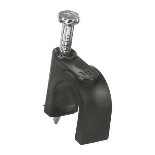Imagen de GRAPA PARA CABLE REDONDO 10MM NEGRA