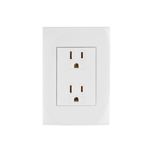 Imagen de CONTACTO DUPLEX 2 POLO MAS TIERRA LINEA OSLO BLANC VOL-48309