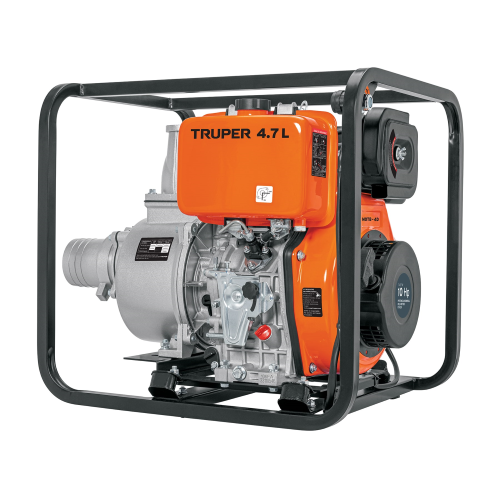 Imagen de MOTOBOMBA AUTOCEBANTE 4"X4", DIESEL 10HP, AGRÍCOLA, TRUPER