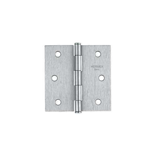 Imagen de BISAGRA CUADRADA 3", SATINADO, CABEZA PLANA, BASIC