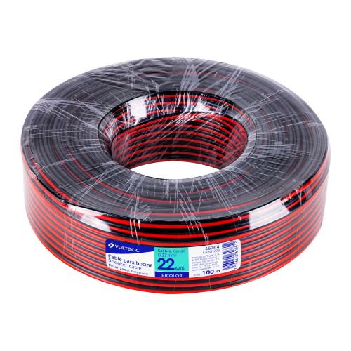 Imagen de CABLE POLARIZADO BICOLOR PARA BOCINA 22AWG
