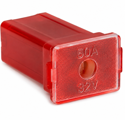 Imagen de FUSIBLE MODERNO AUTOS TSURU 50A COLOR ROJO 43629C