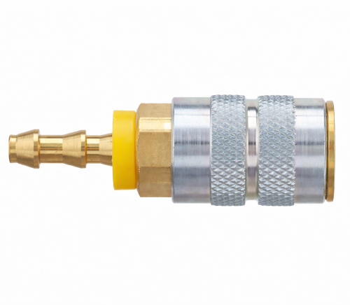 Imagen de CONEXION COPLE MANUAL LATON SERIE F INDUSTRIAL 1/4 PUSH-LOC 1/4