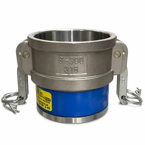 Imagen de CONEXION RAPIDA ACERO INOX TIPO B 3 HEMBRA-MACHO NPT