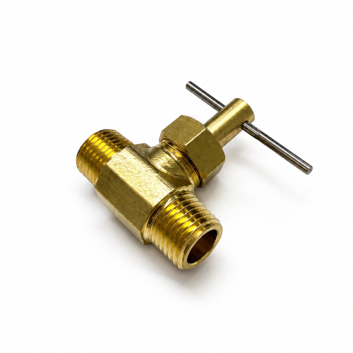 Imagen de VALVULA DE AGUJA LATON MACHO 1/4 NPT