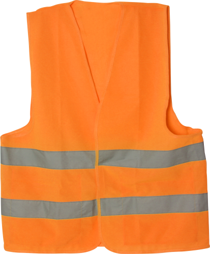 Imagen de CHALECO TELA NARANJA ALTA VISIBILIDAD TALLA G