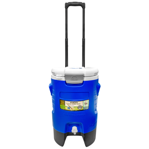 Imagen de TERMO AZUL IGLOO 5 GALONES (18.92LT) SIN DESPACHADOR DE CONOS CON LLANTA