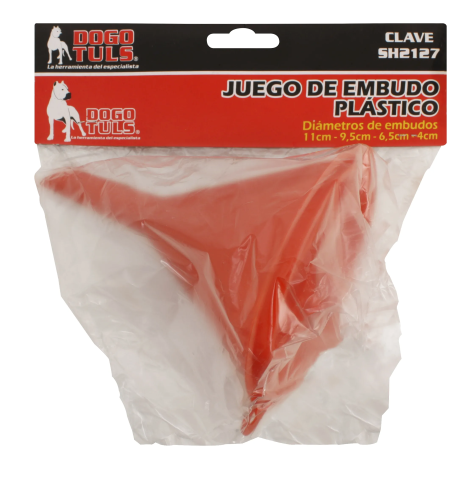 Imagen de JGO EMBUDO PLASTICO 4PZS DGEP-4
