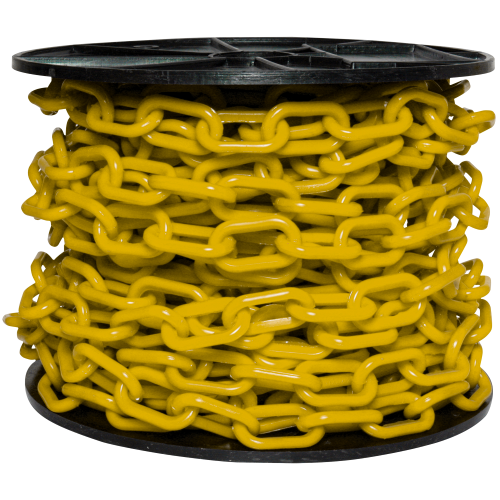 Imagen de CADENA PLASTICA 6MM AMARILLA ROLLO 25MT (1 RLL CONTIENE 25 MT)