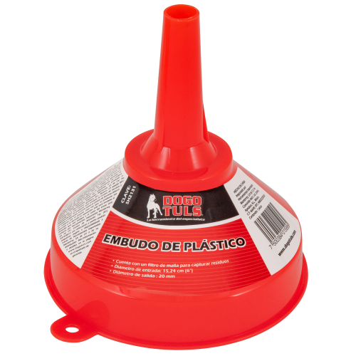 Imagen de EMBUDO PLASTICO 6" CON FILTRO 946ML ROJO
