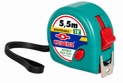 Imagen de FLEXOMETRO 5.5 MTS VERDE AQUA