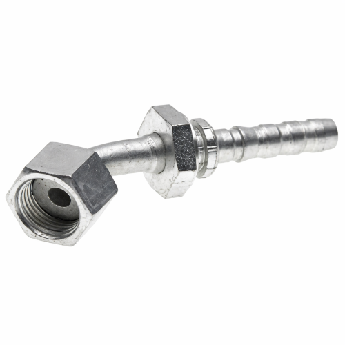 Imagen de CONEXION PER GS 3/8 HEM JIC 37G GIR 3/8 CODO 45G CORTO
