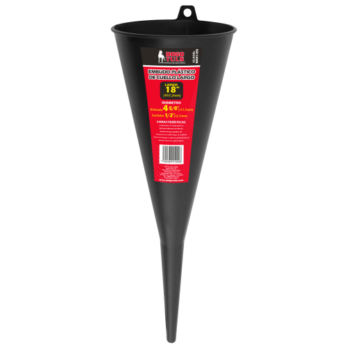Imagen de EMBUDO PLASTICO CUELLO LARGO 18" NEGRO